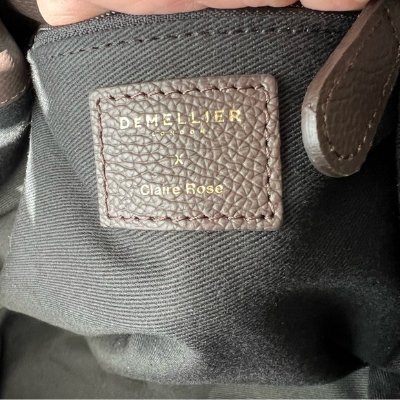 COPY - Demellier London x Claire Rose Icons LE Midi New York Bag Chocolate Leat… - Picture 10 of 16